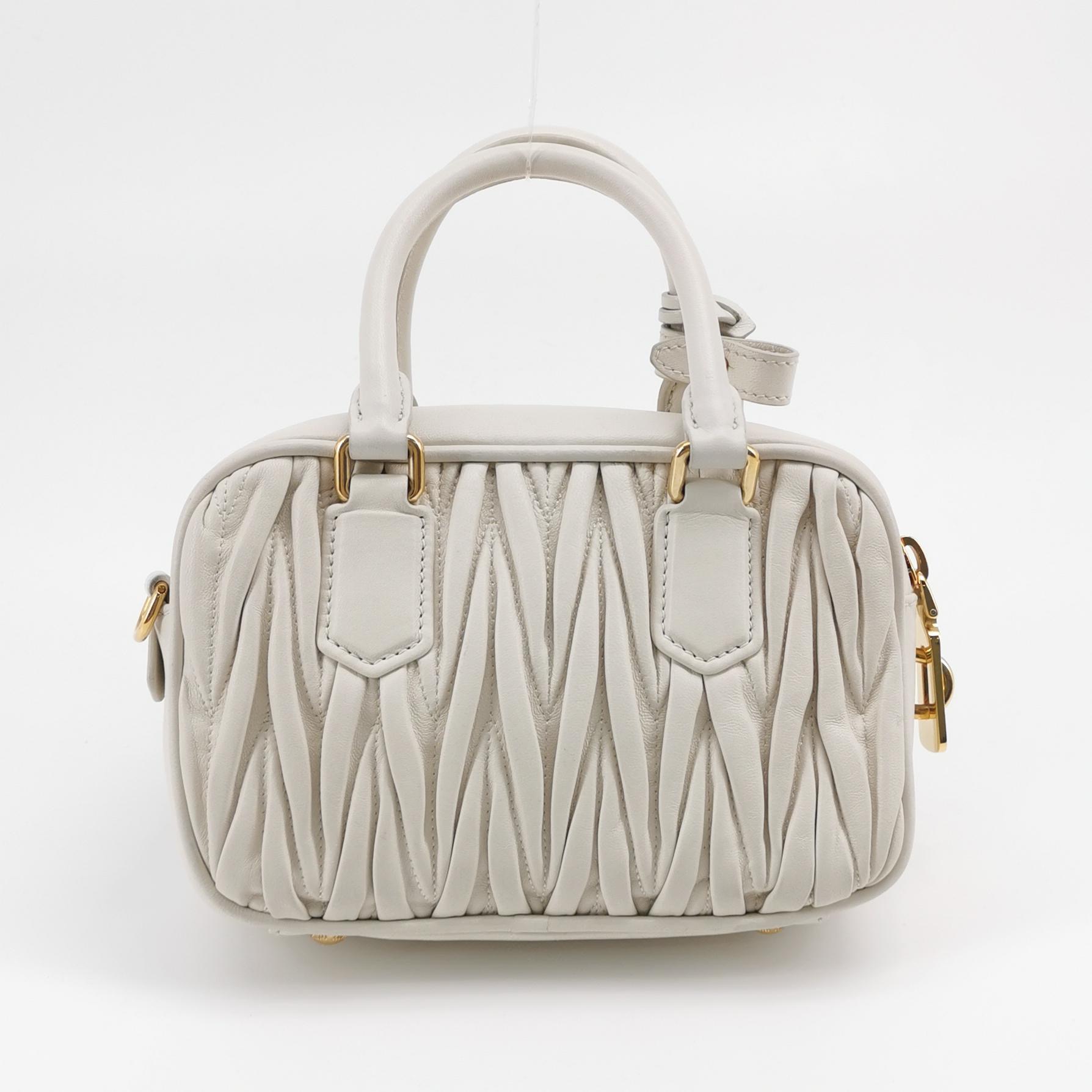 Miu Miu Arcadie Top Handle Bag Matelasse Leather Small — photo 5 of 16
