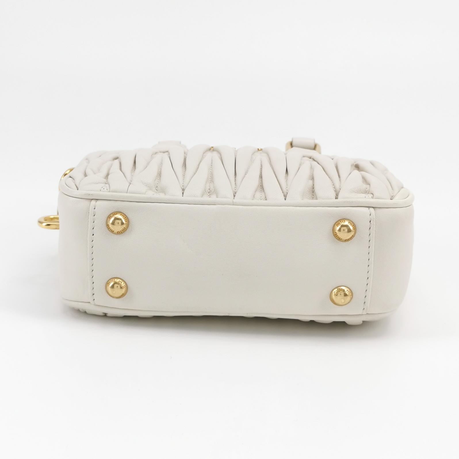 Miu Miu Arcadie Top Handle Bag Matelasse Leather Small — photo 6 of 16