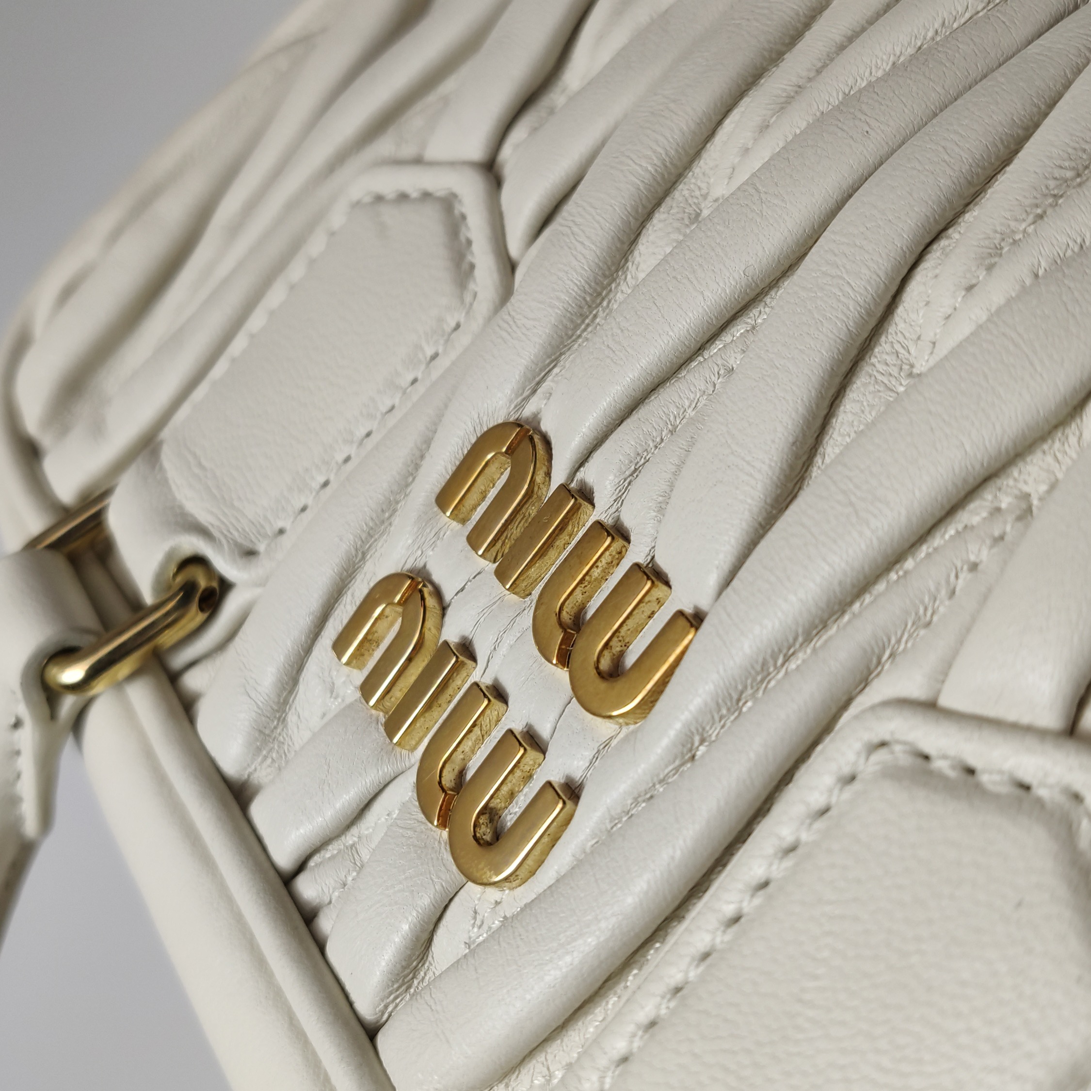 Miu Miu Arcadie Top Handle Bag Matelasse Leather Small — photo 8 of 16