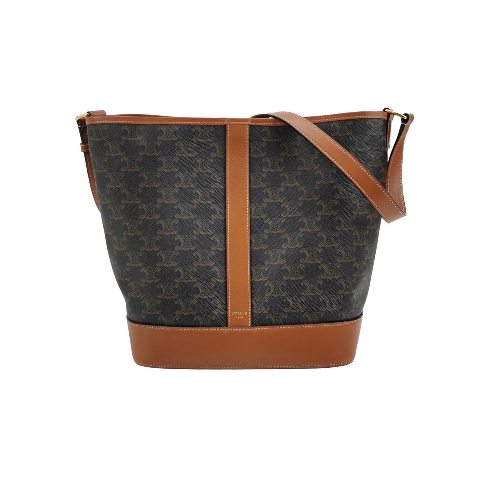 Celine Bucket Bag Triomphe Coated Canvas Medium — photo 1 of 16