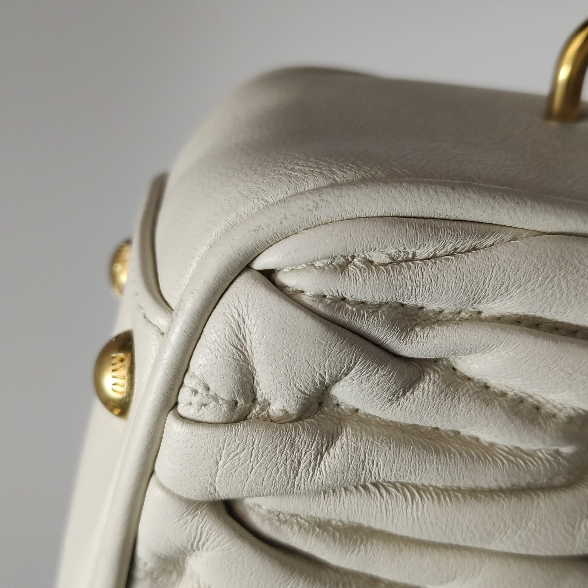 Miu Miu Arcadie Top Handle Bag Matelasse Leather Small — photo 11 of 16