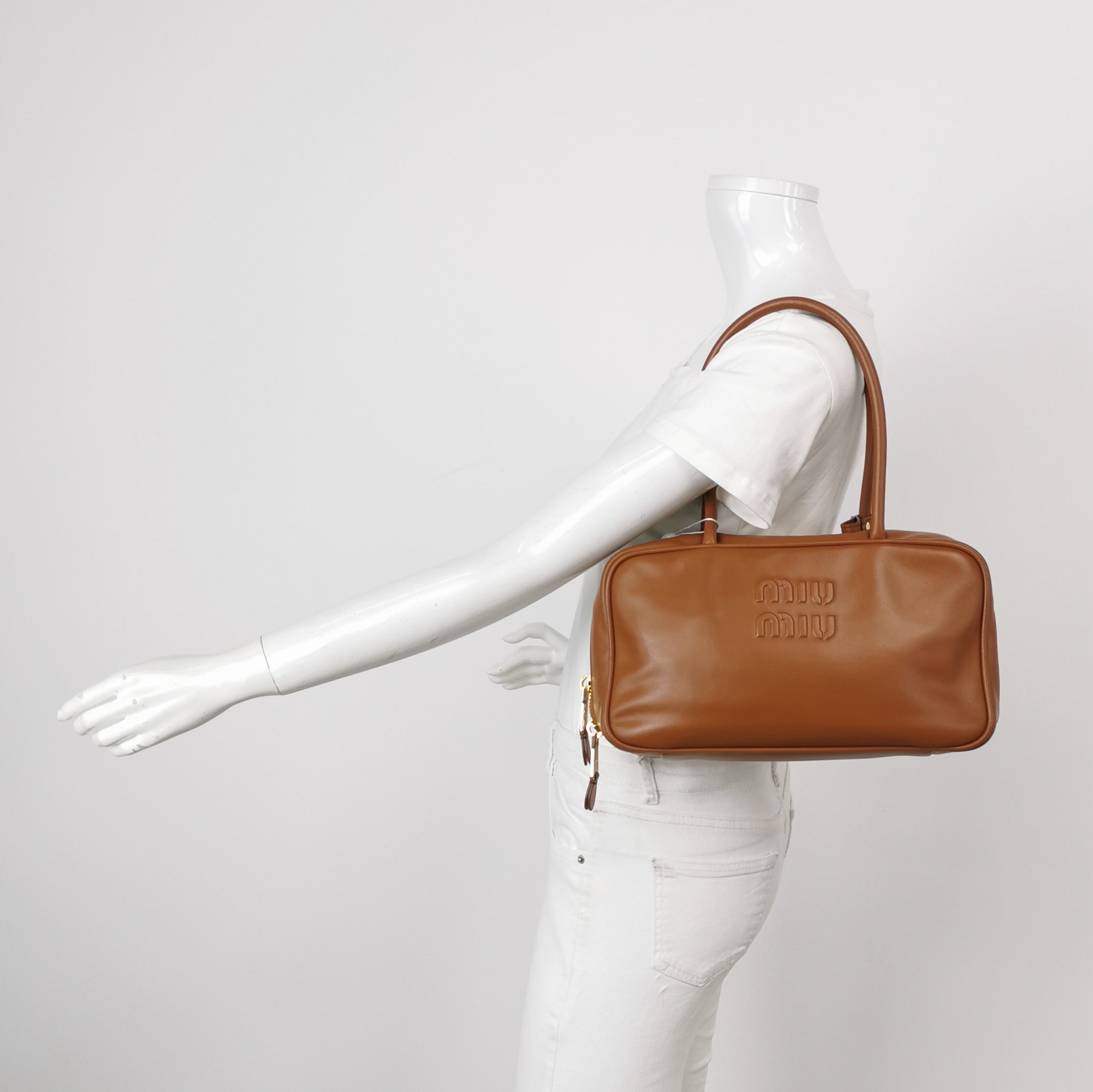 Miu Miu Beau Top Handle Bag Leather Large — alternate view