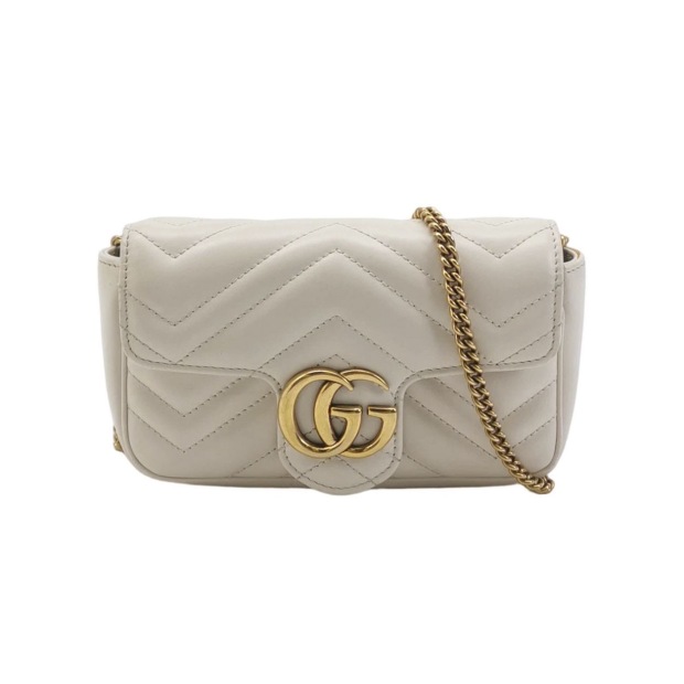Gucci GG Marmont Flap Bag Matelasse Leather Super Mini — pre-owned, Vierlot