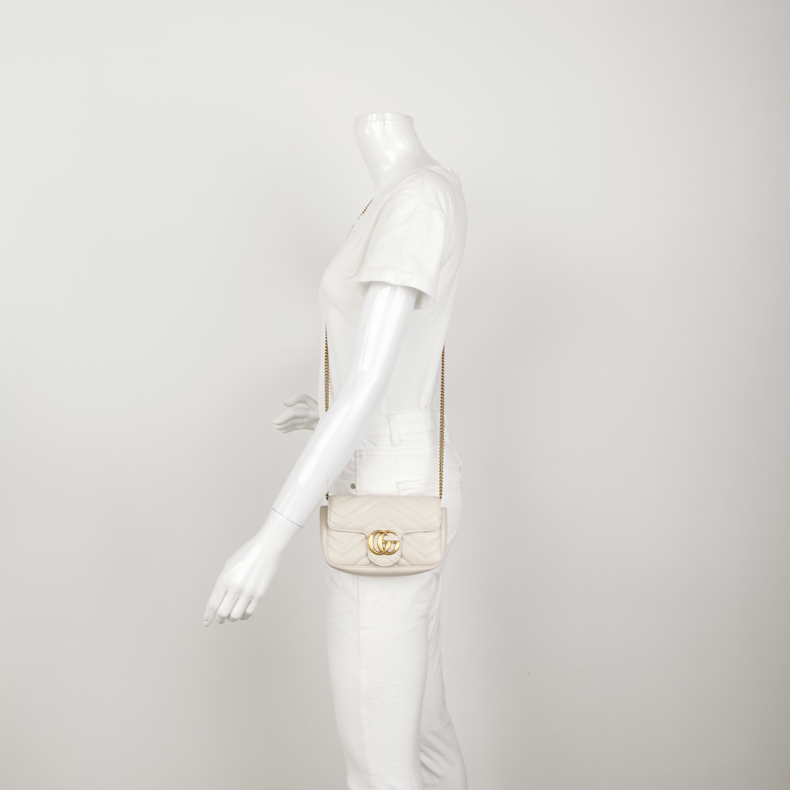 Gucci GG Marmont Flap Bag Matelasse Leather Super Mini — alternate view
