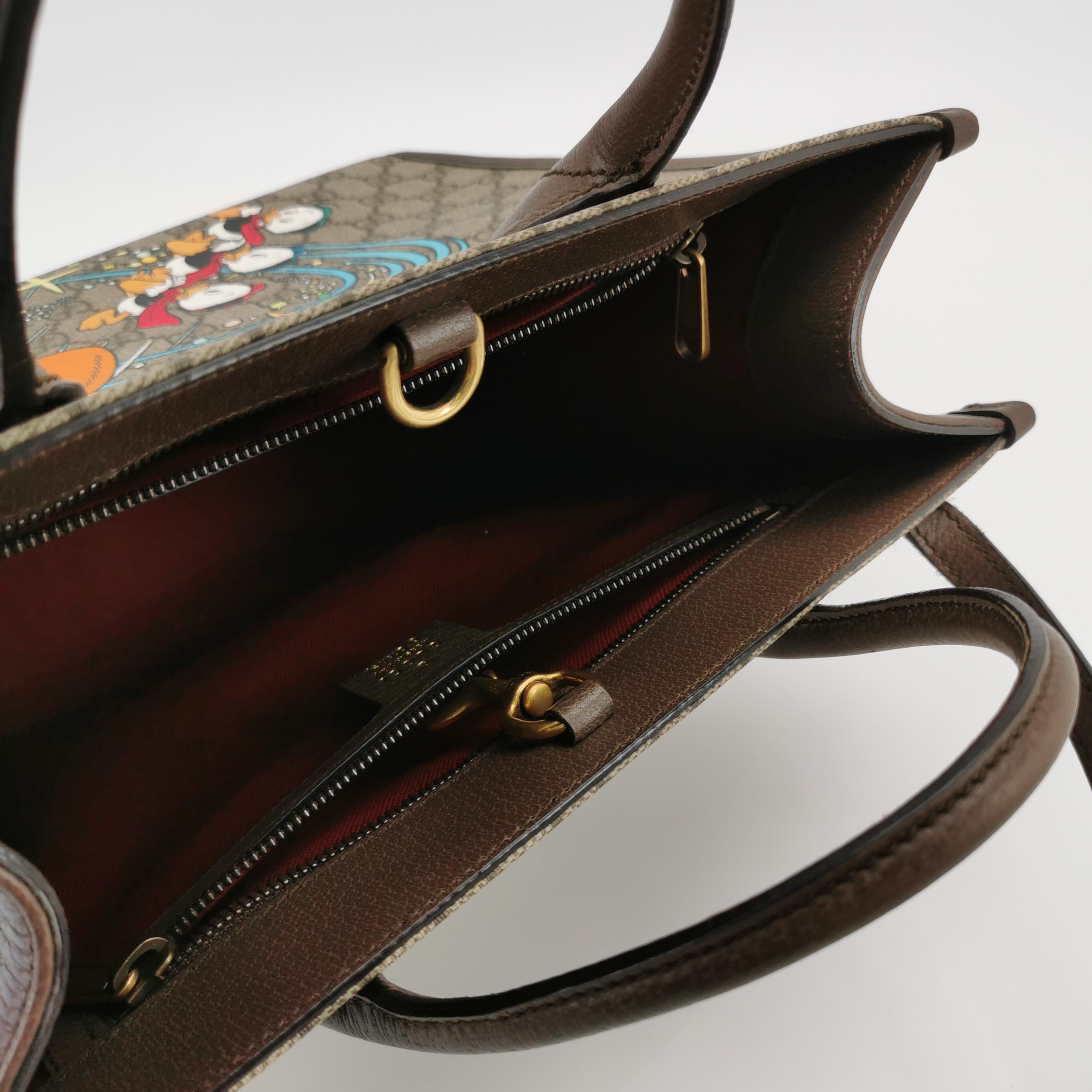 Gucci Disney Donald Duck Convertible Tote Printed GG Coated Canvas — photo 7 of 20