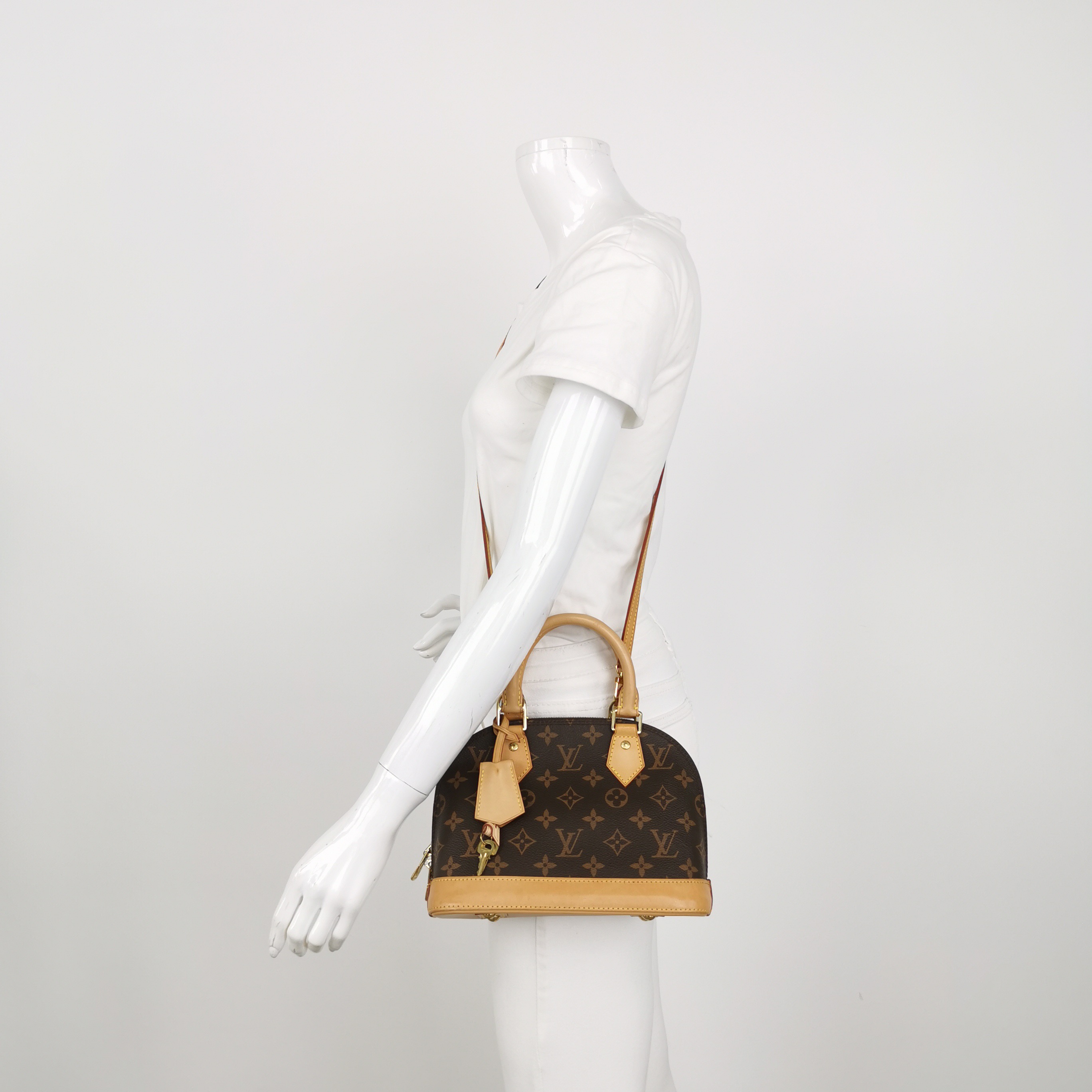 Louis Vuitton(LV) Alma Handbag Monogram Canvas BB — alternate view
