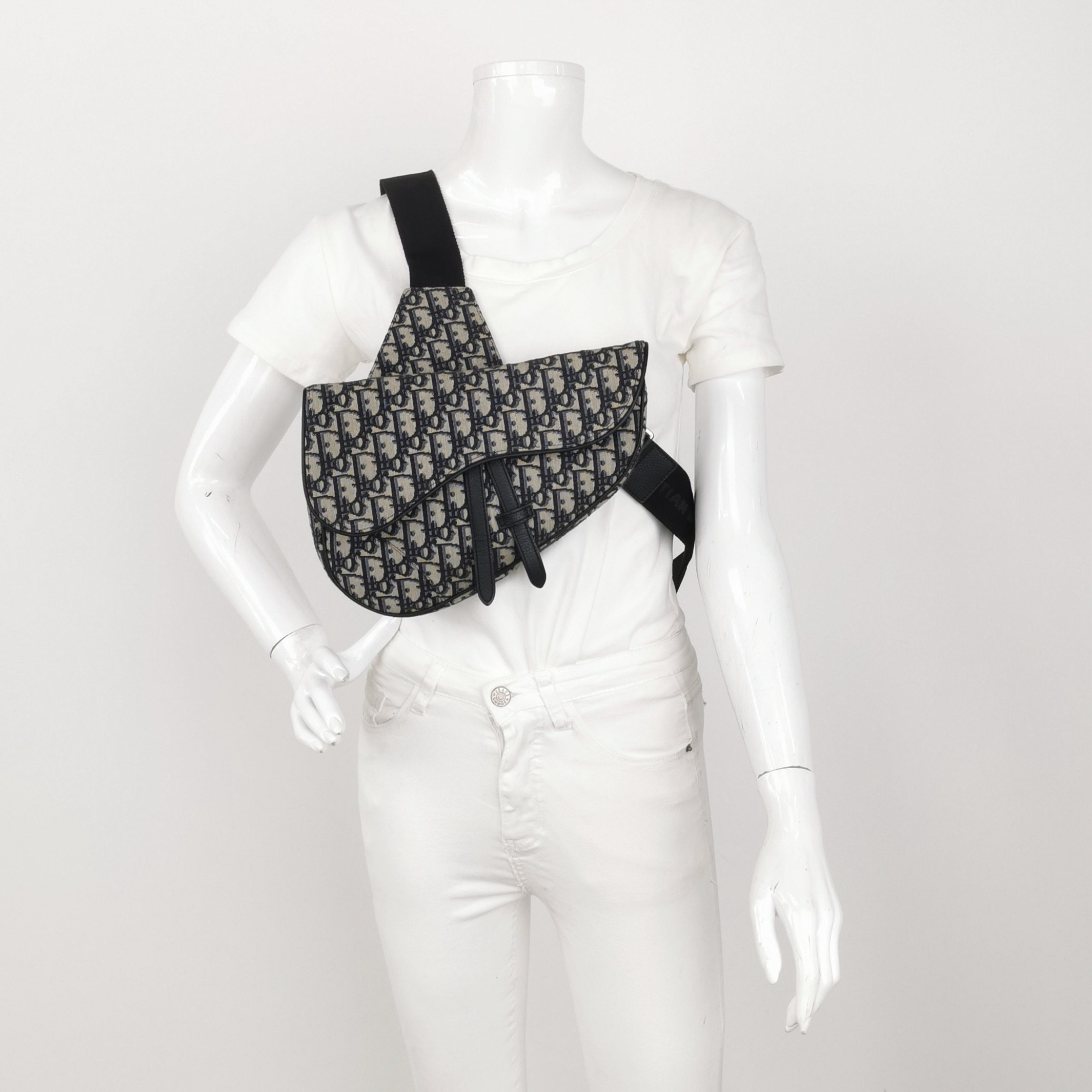 Dior Saddle Crossbody Bag Oblique Canvas — alternate view