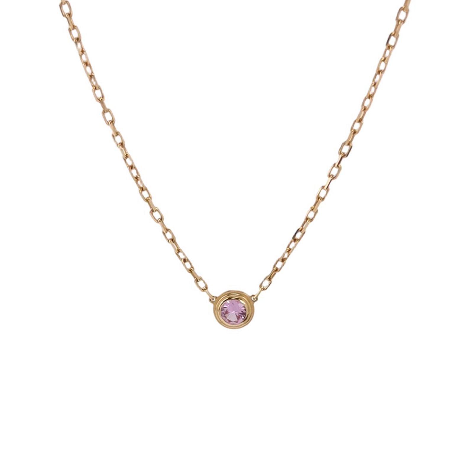 Cartier Cartier D'Amour Pendant Necklace 18K Rose Gold with Pink Sapphire Small — photo 1 of 7