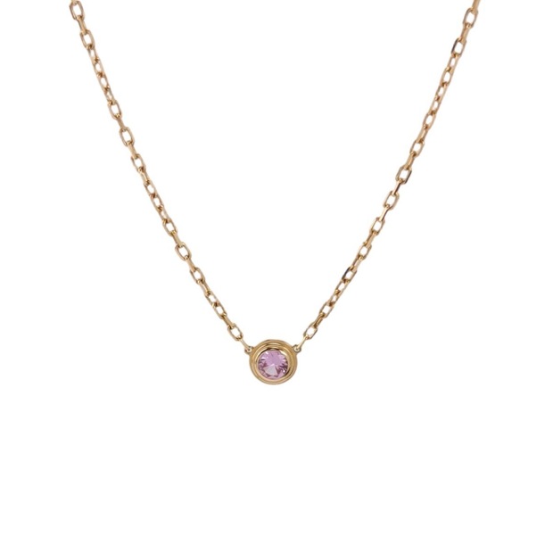 Cartier Cartier D'Amour Pendant Necklace 18K Rose Gold with Pink Sapphire Small — pre-owned, Vierlot