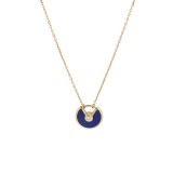 Cartier Amulette de Cartier Pendant Necklace 18K Yellow Gold with Lapis Lazuli and Diamond XS — thumbnail 1