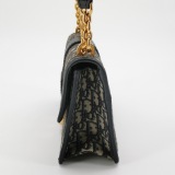 Dior 30 Montaigne Chain Flap Bag Oblique Canvas — thumbnail 4