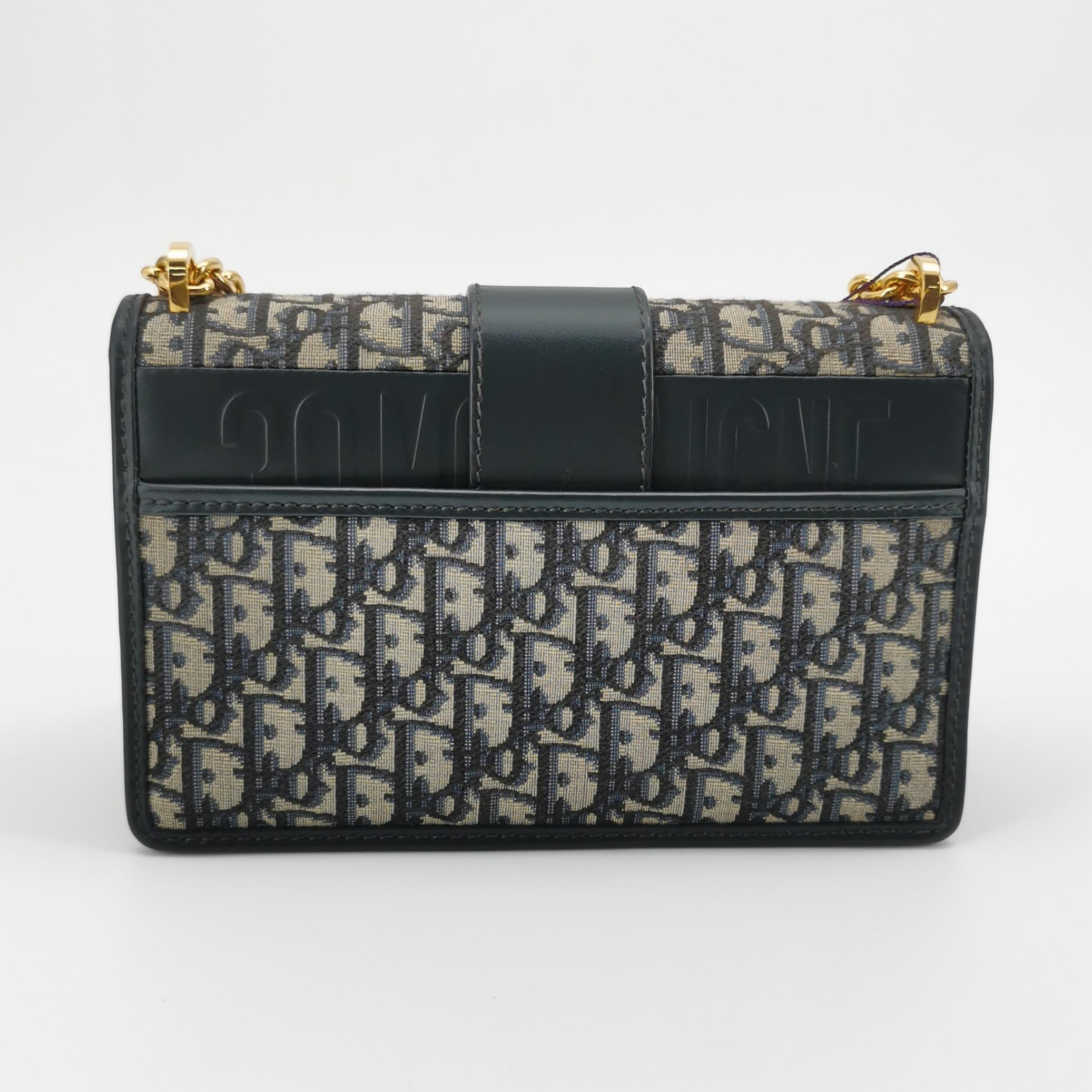 Dior 30 Montaigne Chain Flap Bag Oblique Canvas — photo 5 of 19