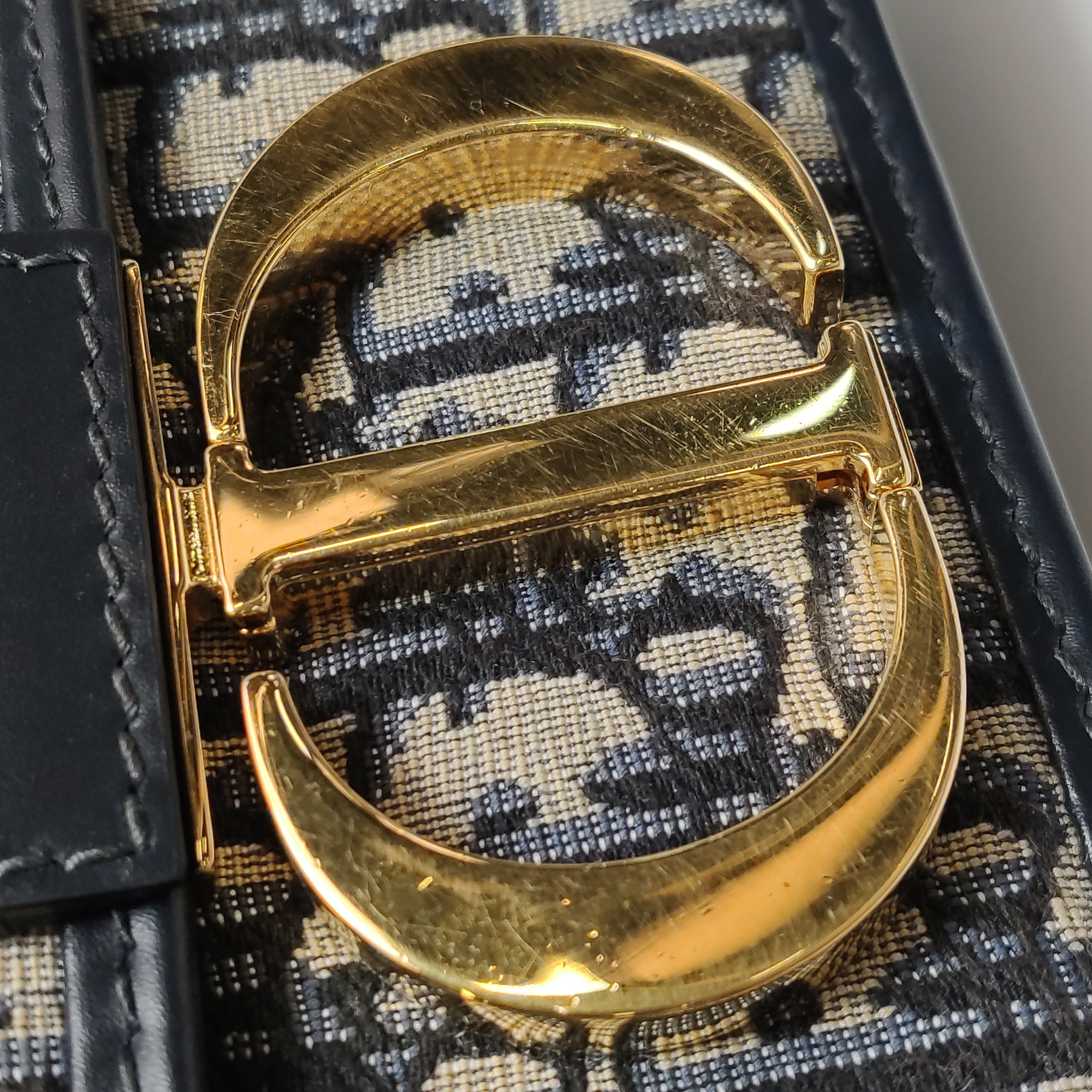 Dior 30 Montaigne Chain Flap Bag Oblique Canvas — photo 8 of 19