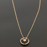 Cartier Amulette de Cartier Pendant Necklace 18K Rose Gold with Onyx and Diamond XS — thumbnail 4