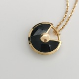 Cartier Amulette de Cartier Pendant Necklace 18K Rose Gold with Onyx and Diamond XS — thumbnail 5