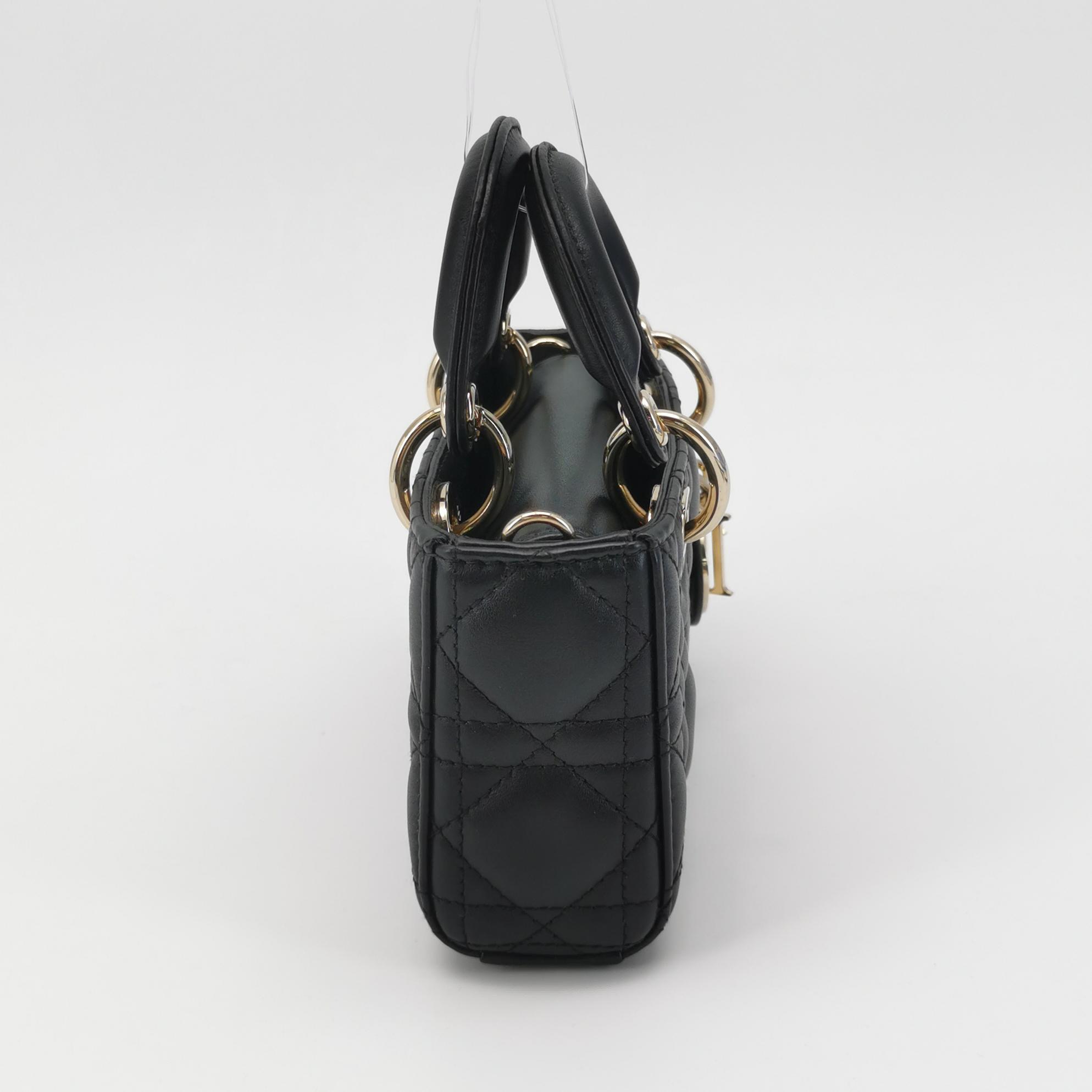 Dior Lady D-Joy Bag Cannage Quilt Lambskin Micro — photo 3 of 17