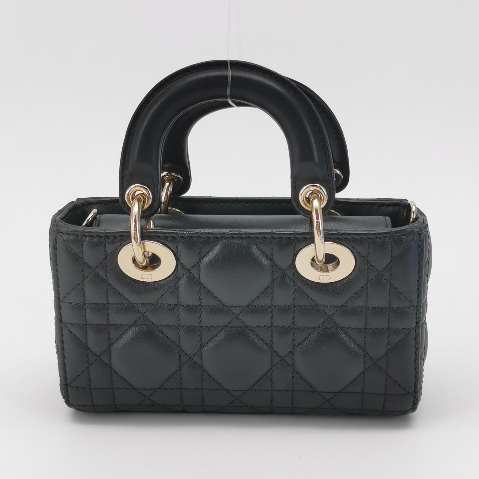 Dior Lady D-Joy Bag Cannage Quilt Lambskin Micro — photo 5 of 17