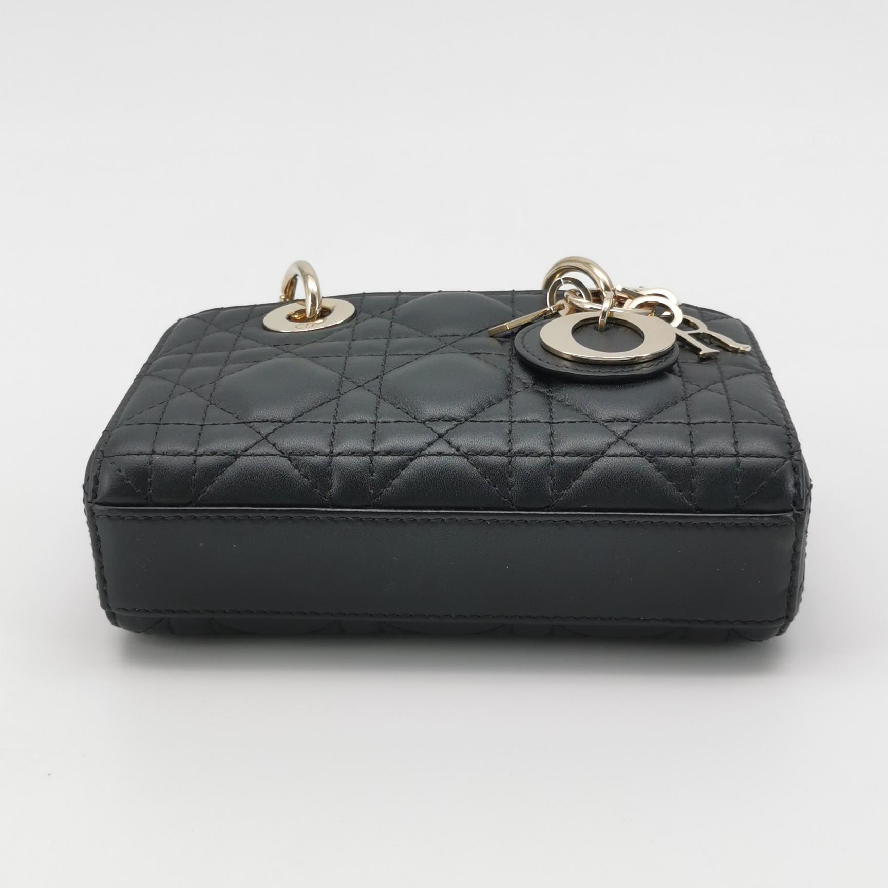 Dior Lady D-Joy Bag Cannage Quilt Lambskin Micro — photo 6 of 17