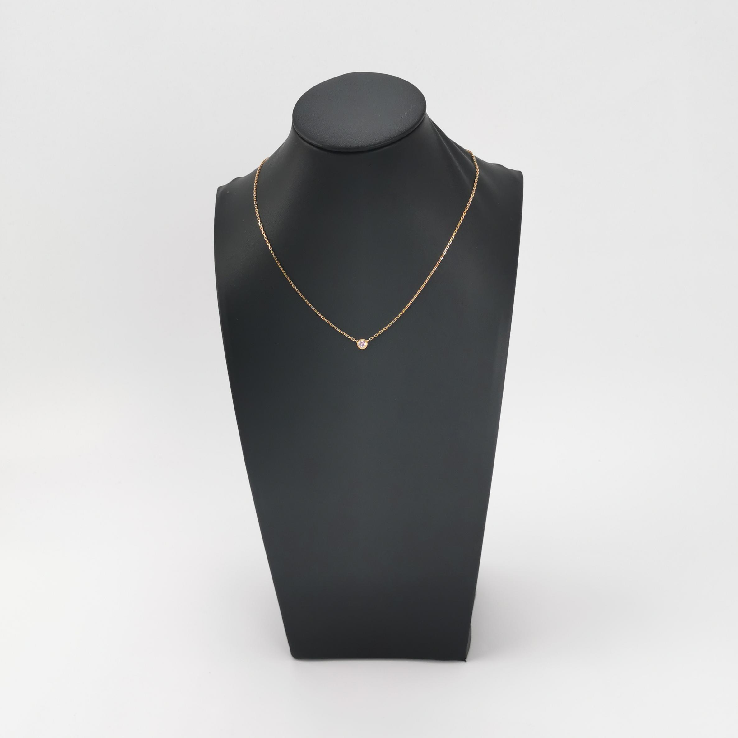 Cartier Cartier D'Amour Pendant Necklace 18K Rose Gold with Pink Sapphire Small — photo 2 of 7