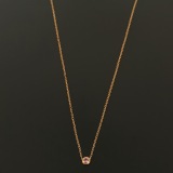 Cartier Cartier D'Amour Pendant Necklace 18K Rose Gold with Pink Sapphire Small — thumbnail 4
