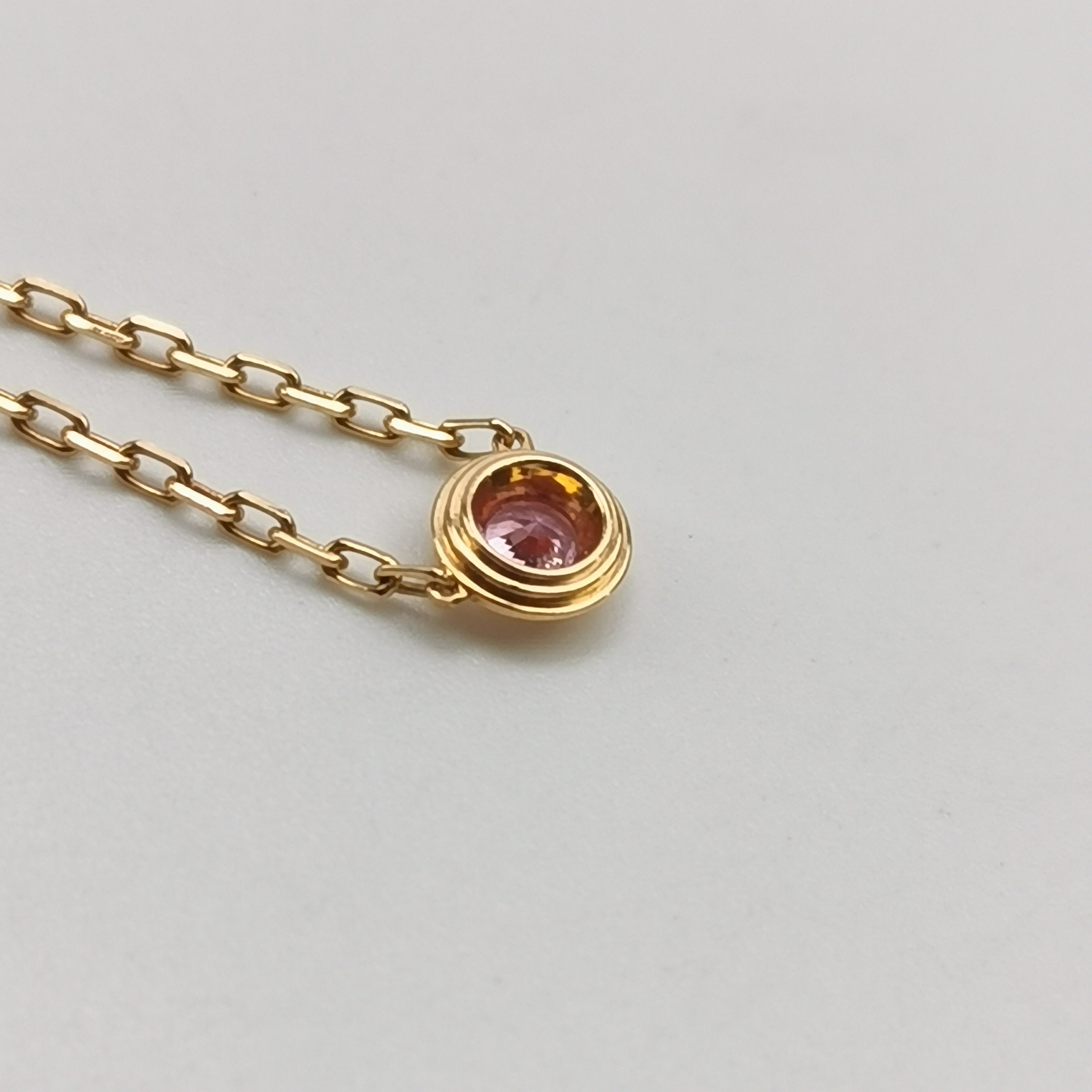 Cartier Cartier D'Amour Pendant Necklace 18K Rose Gold with Pink Sapphire Small — photo 6 of 7