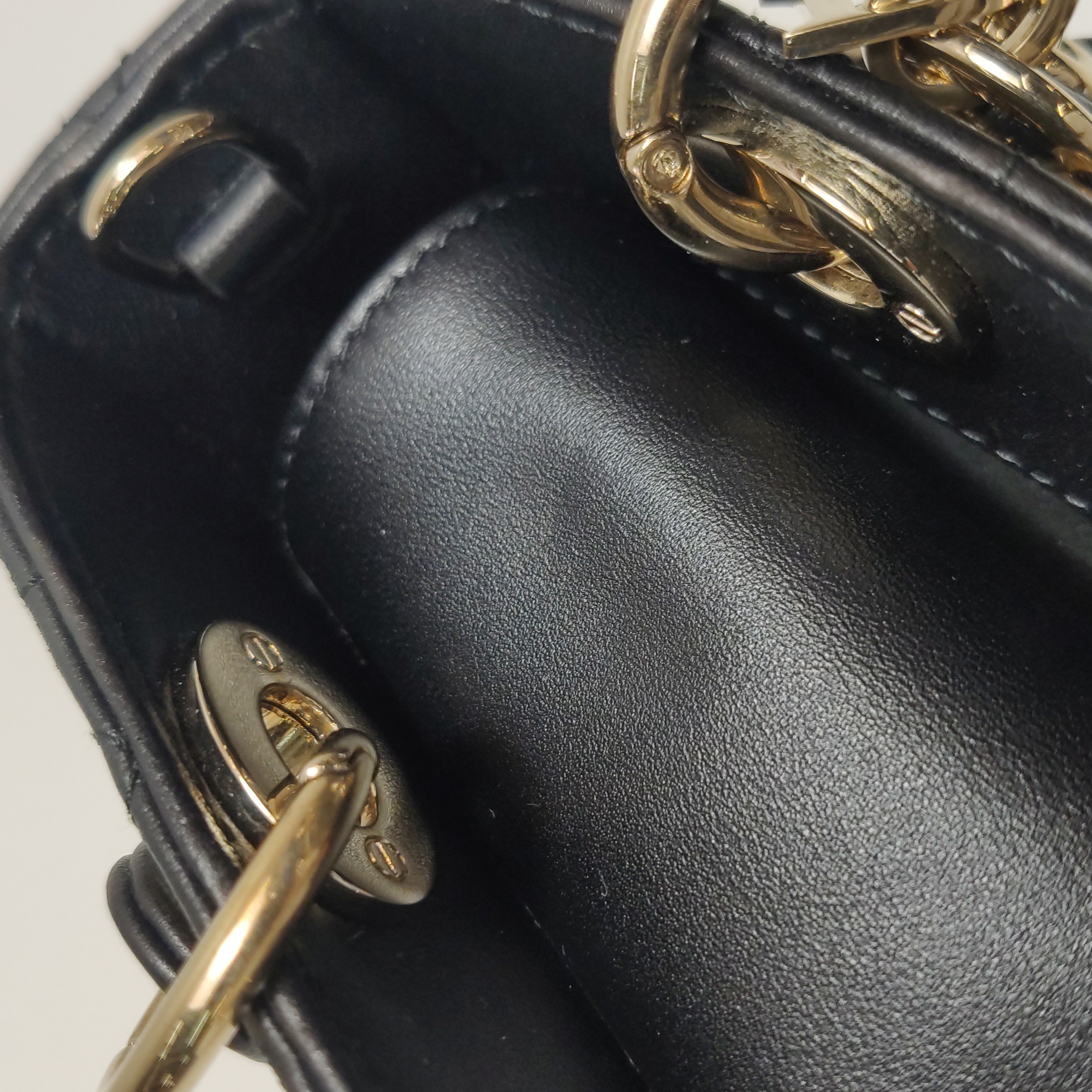 Dior Lady D-Joy Bag Cannage Quilt Lambskin Micro — photo 13 of 17