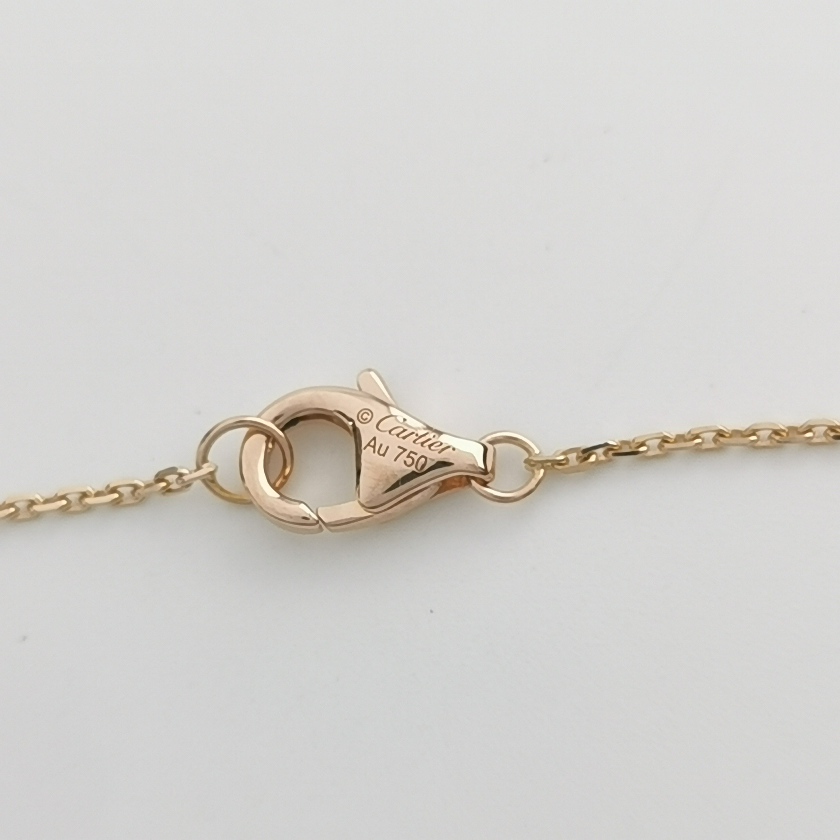 Cartier Amulette de Cartier Pendant Necklace 18K Rose Gold with Malachite and Diamond XS — photo 7 of 7