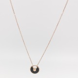 Cartier Amulette de Cartier Pendant Necklace 18K Rose Gold with Onyx and Diamond XS — thumbnail 5
