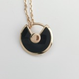 Cartier Amulette de Cartier Pendant Necklace 18K Rose Gold with Onyx and Diamond XS — thumbnail 6