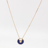 Cartier Amulette de Cartier Pendant Necklace 18K Yellow Gold with Lapis Lazuli and Diamond XS — thumbnail 5