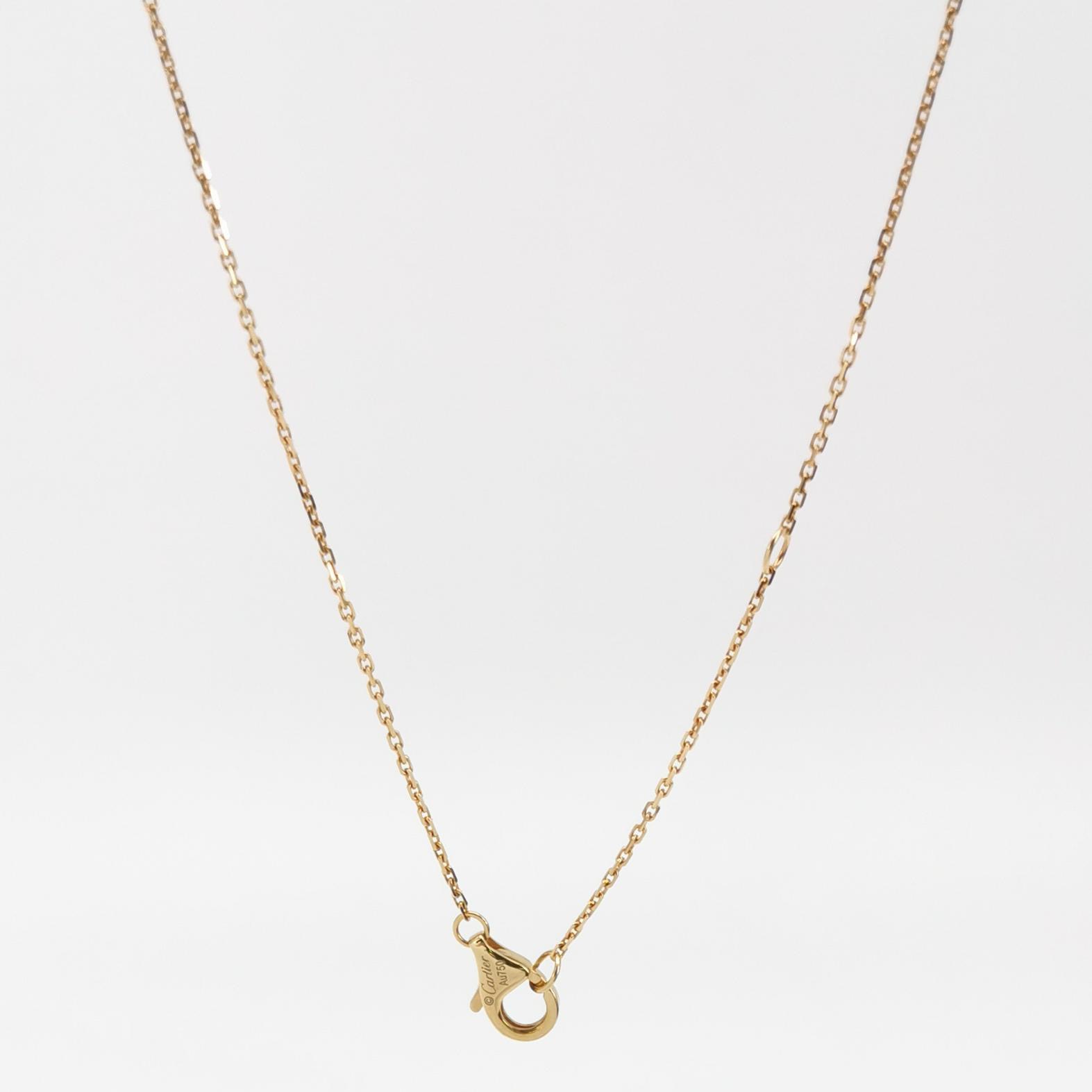 Cartier Amulette de Cartier Pendant Necklace 18K Yellow Gold with Lapis Lazuli and Diamond XS — photo 3 of 7