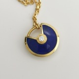 Cartier Amulette de Cartier Pendant Necklace 18K Yellow Gold with Lapis Lazuli and Diamond XS — thumbnail 6