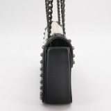 Prada Chain Flap Bag Studded Glace Calf Small — thumbnail 3