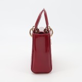Dior Lady Dior Chain Bag Cannage Quilt Patent Mini — thumbnail 3