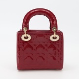 Dior Lady Dior Chain Bag Cannage Quilt Patent Mini — thumbnail 5