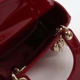 Dior Lady Dior Chain Bag Cannage Quilt Patent Mini — thumbnail 8