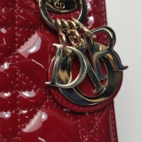 Dior Lady Dior Chain Bag Cannage Quilt Patent Mini — thumbnail 9