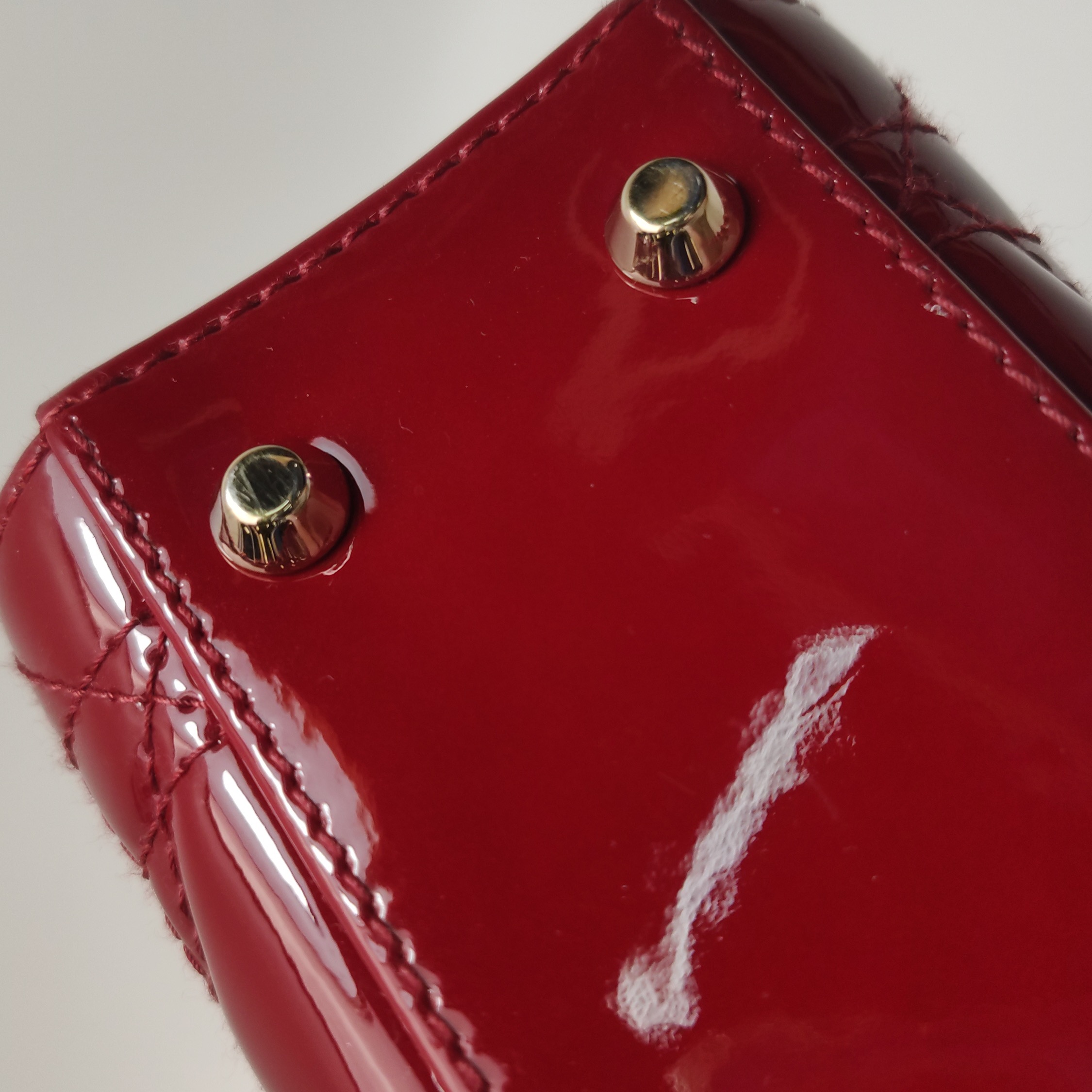 Dior Lady Dior Chain Bag Cannage Quilt Patent Mini — photo 12 of 17