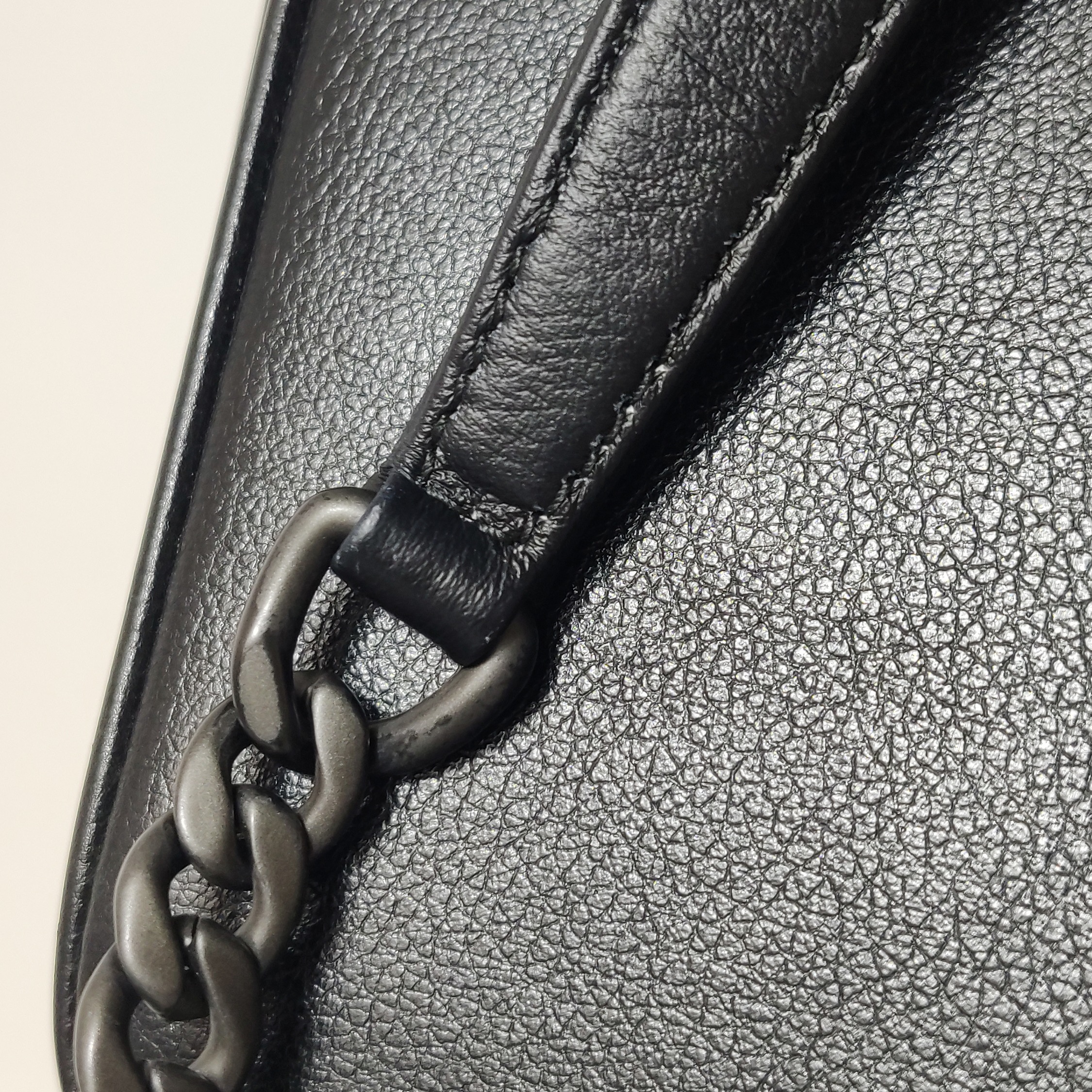 Prada Chain Flap Bag Studded Glace Calf Small — photo 24 of 25