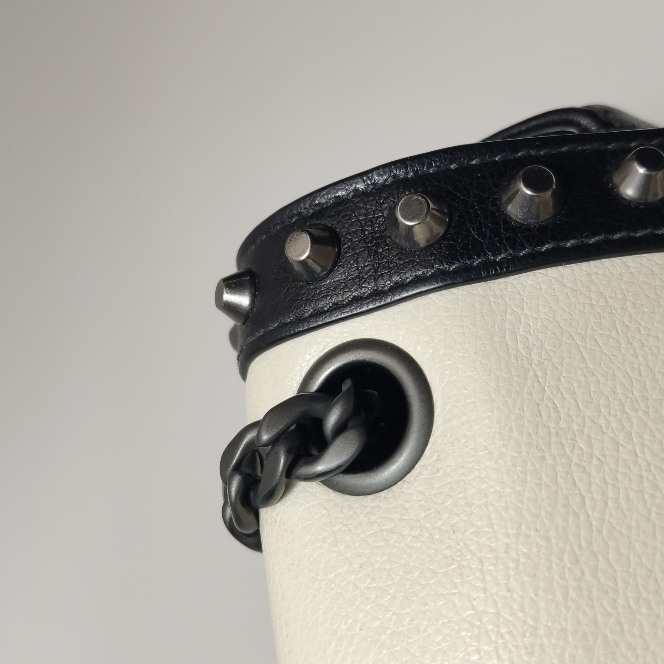Prada Chain Flap Bag Studded Glace Calf Small — photo 13 of 25