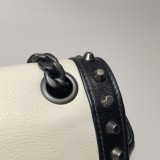 Prada Chain Flap Bag Studded Glace Calf Small — thumbnail 13
