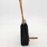 Saint Laurent(YSL) Classic Monogram Tassel Crossbody Bag Crocodile Embossed Leather Medium — thumbnail 4