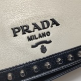 Prada Chain Flap Bag Studded Glace Calf Small — thumbnail 12