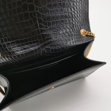 Saint Laurent(YSL) Classic Monogram Tassel Crossbody Bag Crocodile Embossed Leather Medium — thumbnail 7
