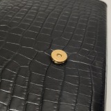 Saint Laurent(YSL) Classic Monogram Tassel Crossbody Bag Crocodile Embossed Leather Medium — thumbnail 9