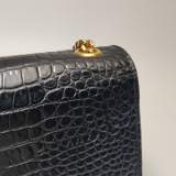 Saint Laurent(YSL) Classic Monogram Tassel Crossbody Bag Crocodile Embossed Leather Medium — thumbnail 11