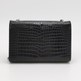 Saint Laurent(YSL) Classic Monogram Tassel Crossbody Bag Crocodile Embossed Leather Small — thumbnail 5