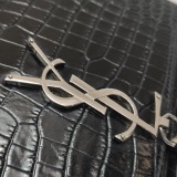 Saint Laurent(YSL) Classic Monogram Tassel Crossbody Bag Crocodile Embossed Leather Small — thumbnail 10