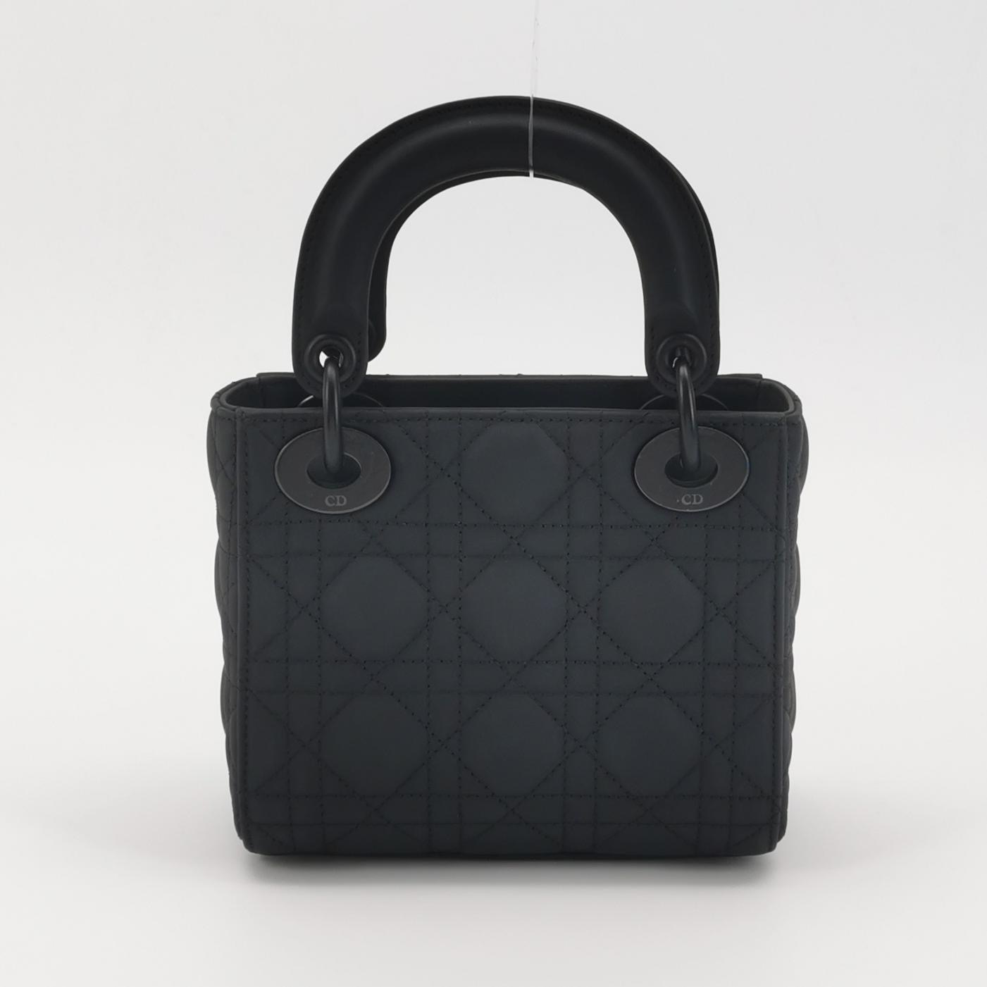 Dior Ultra Matte Lady Dior Chain Bag Cannage Quilt Calfskin Mini — photo 5 of 17