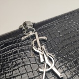 Saint Laurent(YSL) Classic Monogram Tassel Crossbody Bag Crocodile Embossed Leather Medium — thumbnail 11